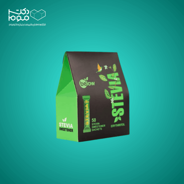 ساشه 50 عددی شیرین کننده استویا و اریتریتول بی‌لو - دکتر موم